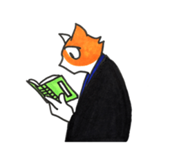 samurai of cat sticker #11789820