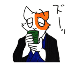 samurai of cat sticker #11789821