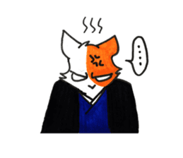 samurai of cat sticker #11789828