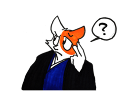 samurai of cat sticker #11789833