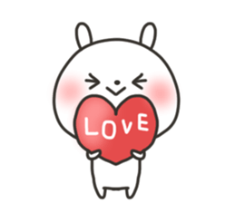 The lovely rabbit sticker #11790479