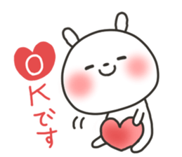 The lovely rabbit sticker #11790486