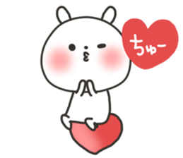 The lovely rabbit sticker #11790492