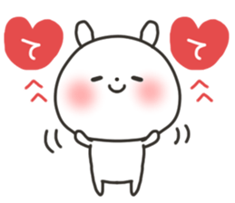 The lovely rabbit sticker #11790493