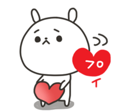 The lovely rabbit sticker #11790501
