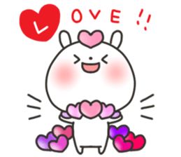 The lovely rabbit sticker #11790503