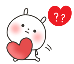 The lovely rabbit sticker #11790506