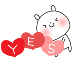 The lovely rabbit sticker #11790507