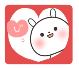 The lovely rabbit sticker #11790509