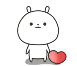 The lovely rabbit sticker #11790511