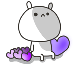 The lovely rabbit sticker #11790512