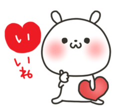The lovely rabbit sticker #11790513