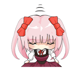 Glittering Sticker of young lady. sticker #11790837