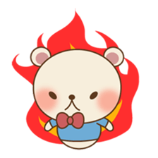 Roly-poly bear sticker #11791210