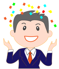 Young business man named Sarata sticker #11791769