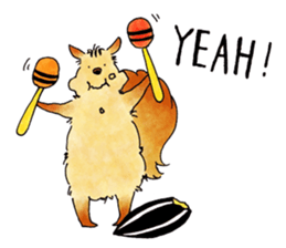 Ricotta and friends in the forest sticker #11791962