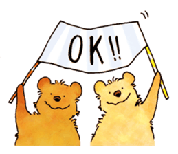 Ricotta and friends in the forest sticker #11791963