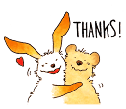 Ricotta and friends in the forest sticker #11791969