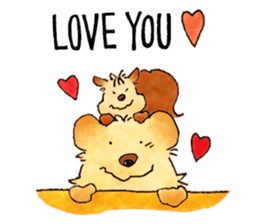 Ricotta and friends in the forest sticker #11791986