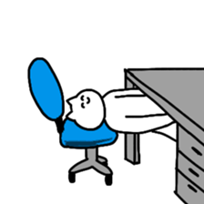 The cat is so cute and tired sticker #11792728