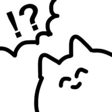 The cat is so cute and tired sticker #11792745