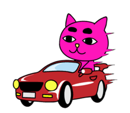 Creepy and cute cat. 2 sticker #11793578