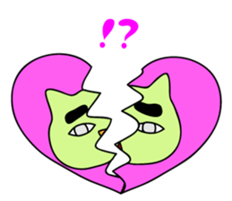 Creepy and cute cat. 2 sticker #11793584