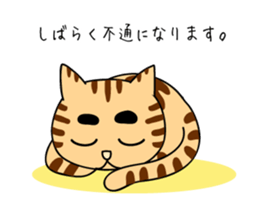 Creepy and cute cat. 2 sticker #11793591