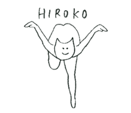 Cat's name is Hiroko sticker #11794563