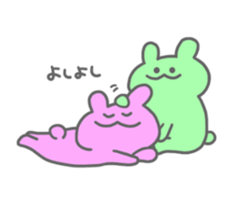 rainbow rabbits no.2 sticker #11795251