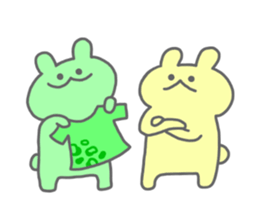 rainbow rabbits no.2 sticker #11795256