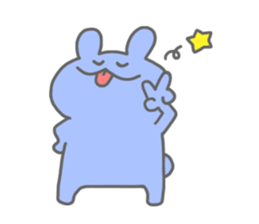 rainbow rabbits no.2 sticker #11795257