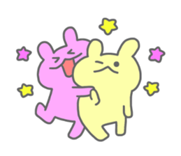 rainbow rabbits no.2 sticker #11795260