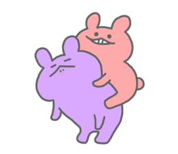 rainbow rabbits no.2 sticker #11795263