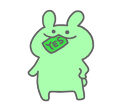 rainbow rabbits no.2 sticker #11795271