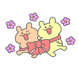 rainbow rabbits no.2 sticker #11795273