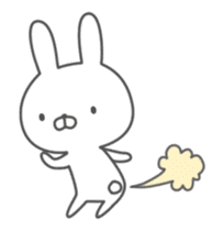 Anime Invective rabbit sticker #11795372