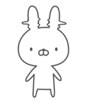 Anime Invective rabbit sticker #11795373