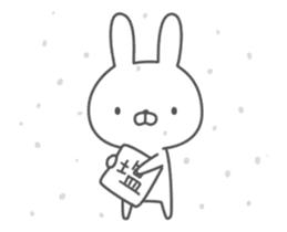 Anime Invective rabbit sticker #11795374