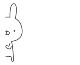 Anime Invective rabbit sticker #11795375