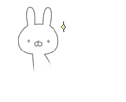 Anime Invective rabbit sticker #11795378