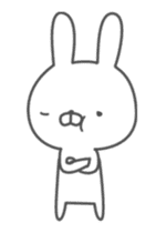 Anime Invective rabbit sticker #11795383