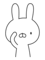 Anime Invective rabbit sticker #11795385