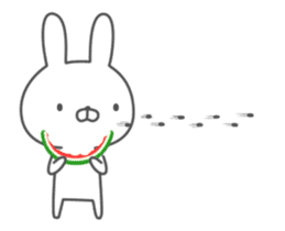 Anime Invective rabbit sticker #11795386