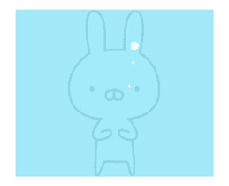 Anime Invective rabbit sticker #11795389