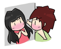 Animated Cute Hui: Sweet lovers sticker #11795414