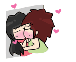 Animated Cute Hui: Sweet lovers sticker #11795415