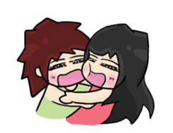 Animated Cute Hui: Sweet lovers sticker #11795417