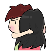 Animated Cute Hui: Sweet lovers sticker #11795428