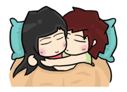 Animated Cute Hui: Sweet lovers sticker #11795429